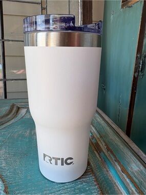 RTIC 16 oz Ceramic Lined Insulated Essential Pint White Promo Calian Tumbler